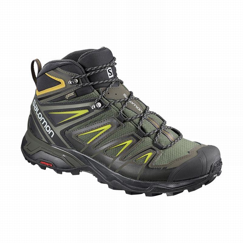 Salomon X ULTRA 3 MID GORE-TEX Botas De Montaña Hombre - Gris / Negras - Colombia (06928-RCYJ)